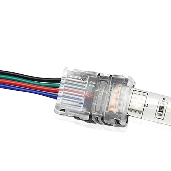 4pin 10MM RGB Led Connector Wire Connector For 5050 SMD ip65 Waterproof RGB Led Strip Light
4pin 10MM RGB Led Connector Wire Connector For 5050 SMD ip65 Waterproof RGB Led Strip Light