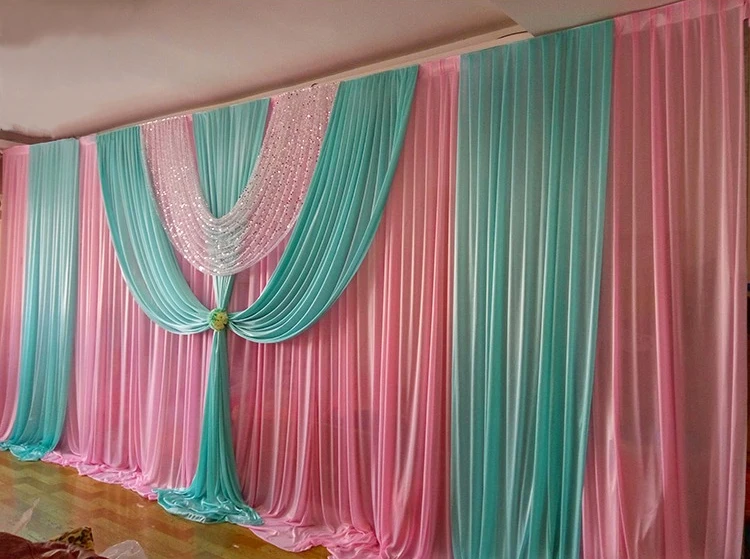 10ft*20ft Hot pink with Tiffany Blue Swag Wedding Backdrop Stage curtain Wedding Decoration
10ft*20ft Hot pink with Tiffany Blue Swag Wedding Backdrop Stage curtain Wedding Decoration