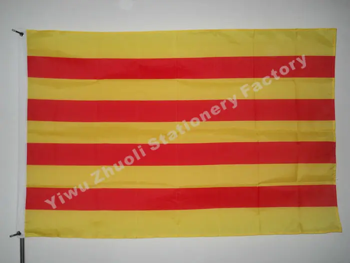 Catalonia Flag 150X90cm (3x5FT) 120g 100D Polyester Free Shipping Spain Autonomous Regions Red Yellow Stripes
Catalonia Flag 150X90cm (3x5FT) 120g 100D Polyester Free Shipping Spain Autonomous Regions Red Yellow Stripes