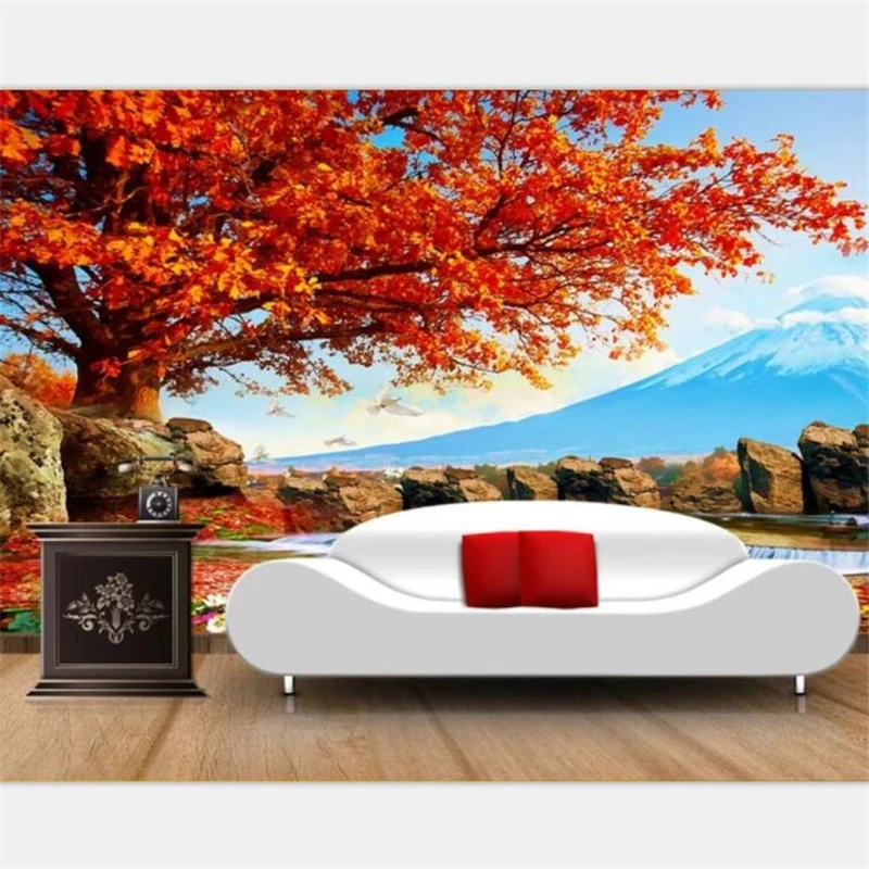 beibehang Wallpaper custom living room bedroom HD mural red leaf drunk autumn landscape painting TV background wall decoration
beibehang Wallpaper custom living room bedroom HD mural red leaf drunk autumn landscape painting TV background wall decoration