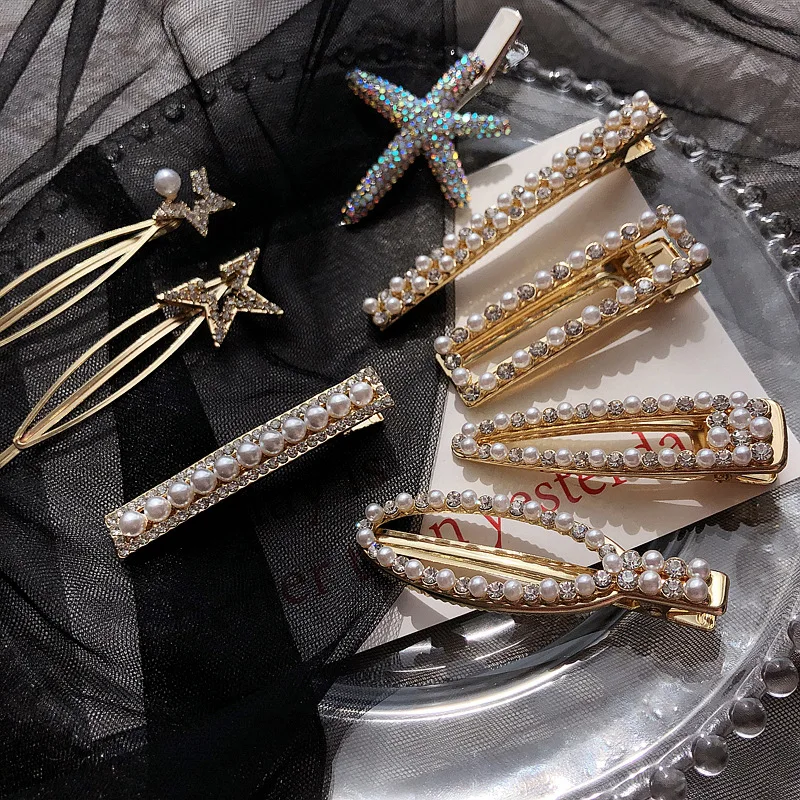 Pearl Metal Hairclips Women Hair Clip Hairpin Girls Hairpins Barrette Hairgrip Bobby Pin Hair Accessories Rhinestone Hair Clip
Pearl Metal Hairclips Women Hair Clip Hairpin Girls Hairpins Barrette Hairgrip Bobby Pin Hair Accessories Rhinestone Hair Clip