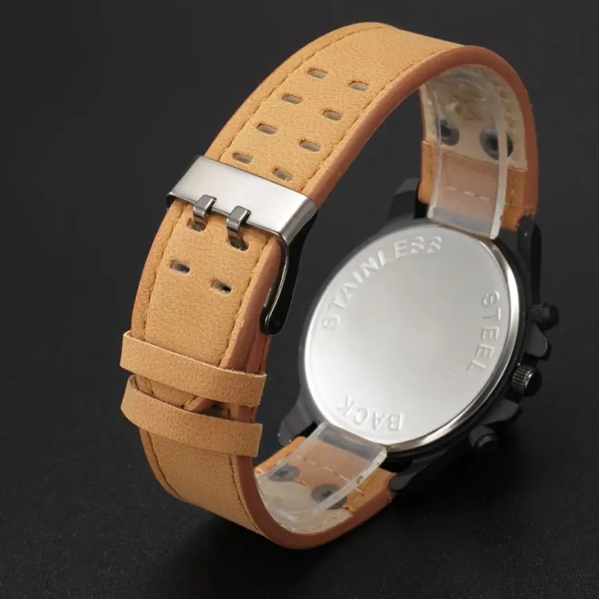 Watch Men Luxury Fashion Waterproof Faux Leather Mens Analog Quartz wrist Watch Watches men Sports watch relogio masculino #D
Watch Men Luxury Fashion Waterproof Faux Leather Mens Analog Quartz wrist Watch Watches men Sports watch relogio masculino #D