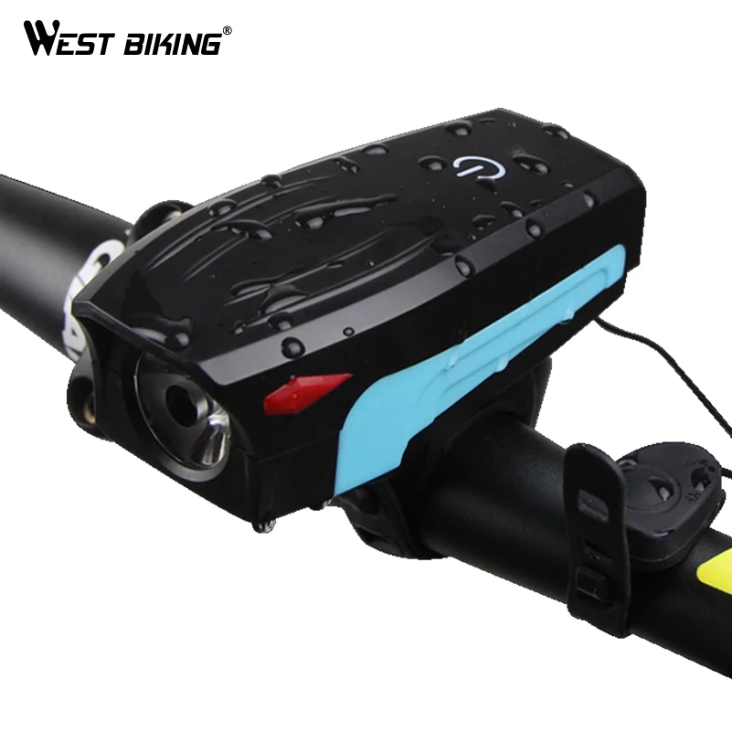 WEST BIKING велосипед передний светильник USB Светодиодная лампа 2000 мА/ч 5 режимов для