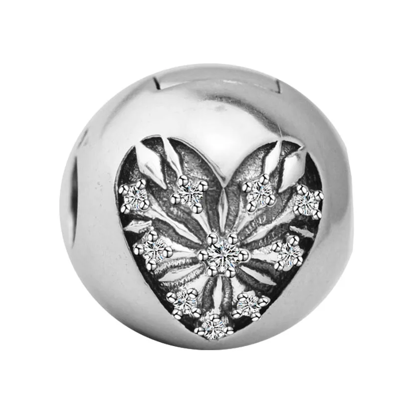 Genuine 925 Sterling Silver Heart of Winter Clip Charm Fits Europe Bracelet Clear CZ Beads for Women DIY Jewelry Making Kralen
Genuine 925 Sterling Silver Heart of Winter Clip Charm Fits Europe Bracelet Clear CZ Beads for Women DIY Jewelry Making Kralen