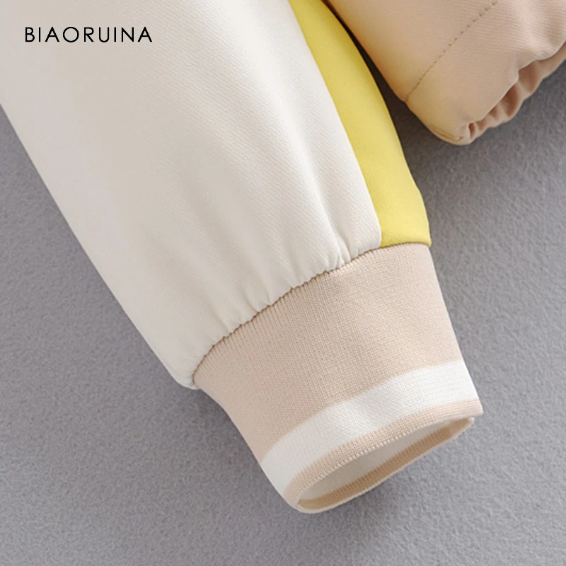 BIAORUINA Women Contrast Color Casual Loose Hooded Jacket Coat Female Fashion Outerwear Summer Sunscreen All-match Coats
BIAORUINA Women Contrast Color Casual Loose Hooded Jacket Coat Female Fashion Outerwear Summer Sunscreen All-match Coats