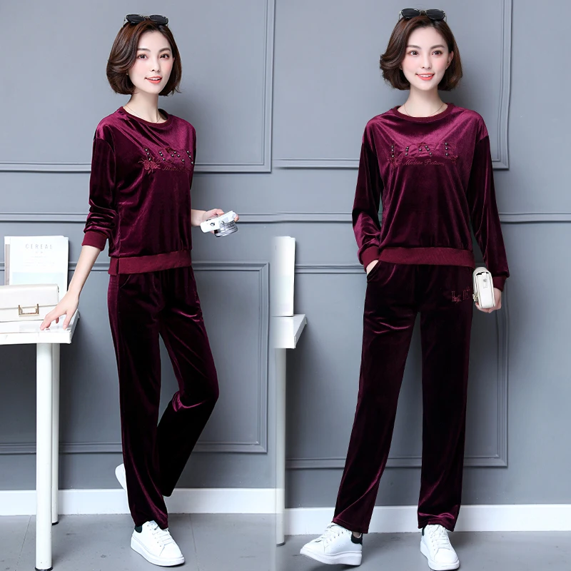 Plus Size L - 5XL Velvet Suit Women Loose Clothing Set New Fashion Long-Sleeved Top Hoodies Pants Two-Piece Casual Outfit
Plus Size L - 5XL Velvet Suit Women Loose Clothing Set New Fashion Long-Sleeved Top Hoodies Pants Two-Piece Casual Outfit