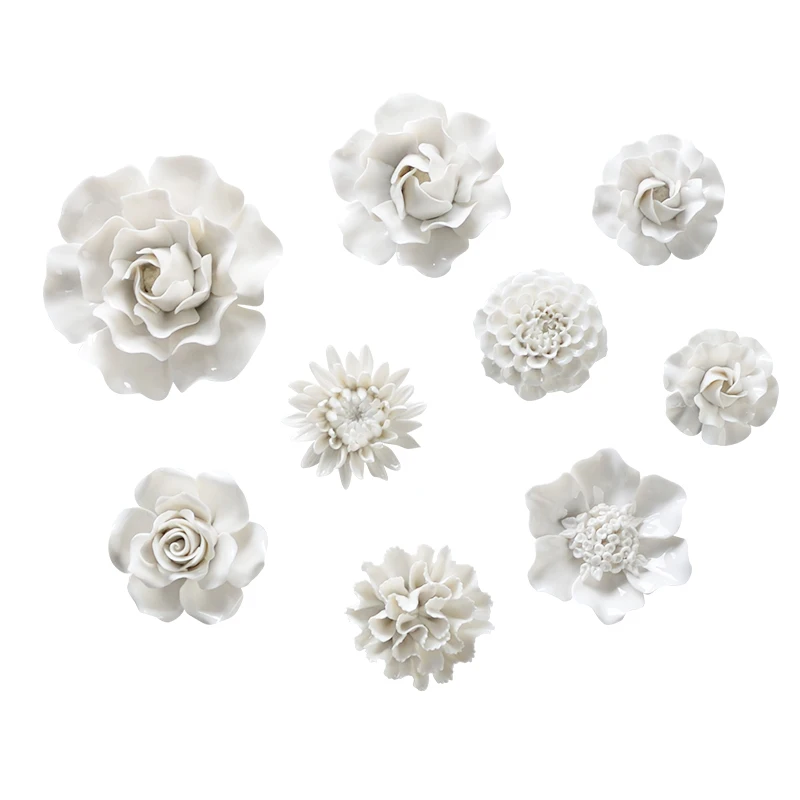 Ceramic decorative flower bedroom wall ceramic flower wall decoration TV background wall hanging ornament
Ceramic decorative flower bedroom wall ceramic flower wall decoration TV background wall hanging ornament