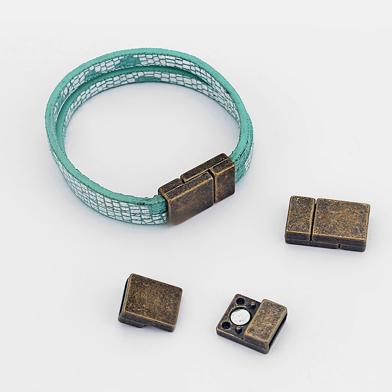 5 Sets Tibetan Bronze Retro Flat Magnetic Clasp Cord End Clasp For 10x2.5mm Flat Leather Cord Bracelet DIY Jewelry Making
5 Sets Tibetan Bronze Retro Flat Magnetic Clasp Cord End Clasp For 10x2.5mm Flat Leather Cord Bracelet DIY Jewelry Making