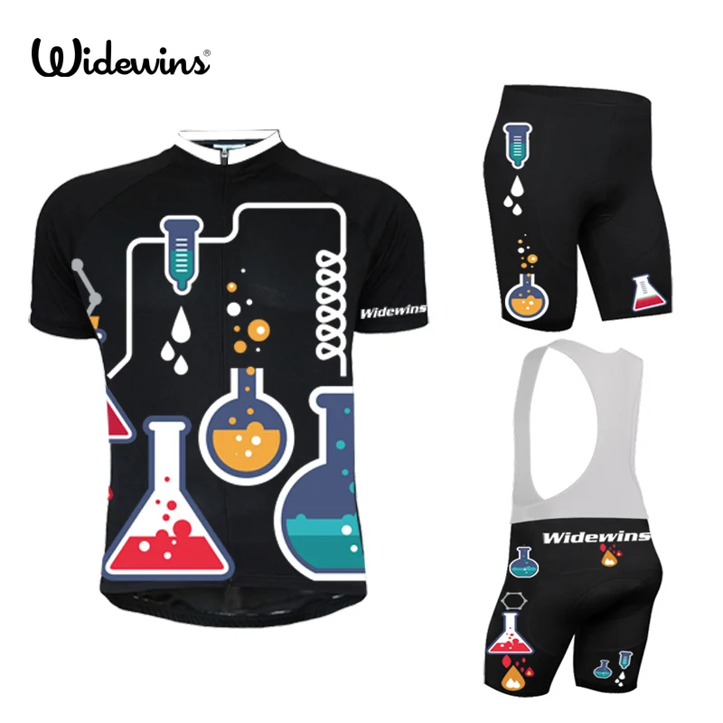 

widewins Cycling Jersey Set Men Short Sleeve MTB Bike Clothing Ropa Ciclismo Team Downhill Bicycle Jersey Maillot Ciclismo