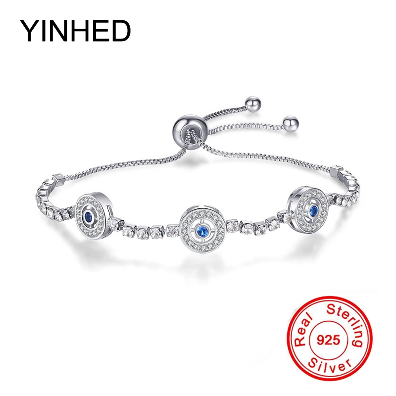 YINHED New Fashion Adjustable Chain Bracelets for Women Original 925 Sterling Silver Crystal CZ Bracelet DIY Jewelry ZB018
YINHED New Fashion Adjustable Chain Bracelets for Women Original 925 Sterling Silver Crystal CZ Bracelet DIY Jewelry ZB018