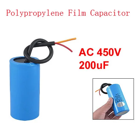 CD60 AC 450V 200 мкФ стиральная машина полипропиленовая пленка Двигатель Пусковой