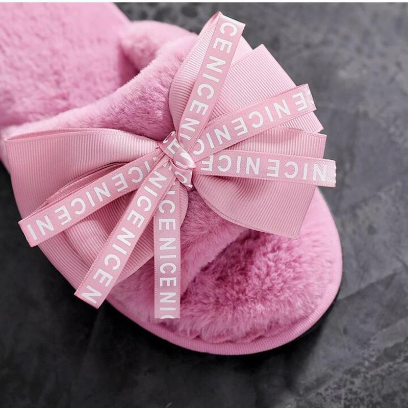 Women Slippers Winter Shoes Flat Sweet Home Slippers Woman Indoor Shoes Fur Warm Soft Slip On Bow Female Slipper flip flops c517
Women Slippers Winter Shoes Flat Sweet Home Slippers Woman Indoor Shoes Fur Warm Soft Slip On Bow Female Slipper flip flops c517