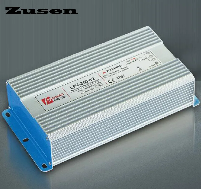 Zusen LPV-300W 12V 24V 36V 48V IP67 protection waterproof switching Power supply
Zusen LPV-300W 12V 24V 36V 48V IP67 protection waterproof switching Power supply
