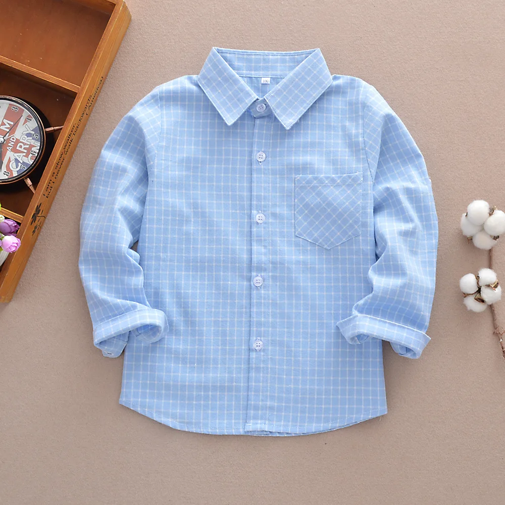 Autumn Boys Shirt 2018 Fashion New Turn-down Boys Plaid Shirts Long Sleeve Cotton Kids Boys Clothes BC321
Autumn Boys Shirt 2018 Fashion New Turn-down Boys Plaid Shirts Long Sleeve Cotton Kids Boys Clothes BC321