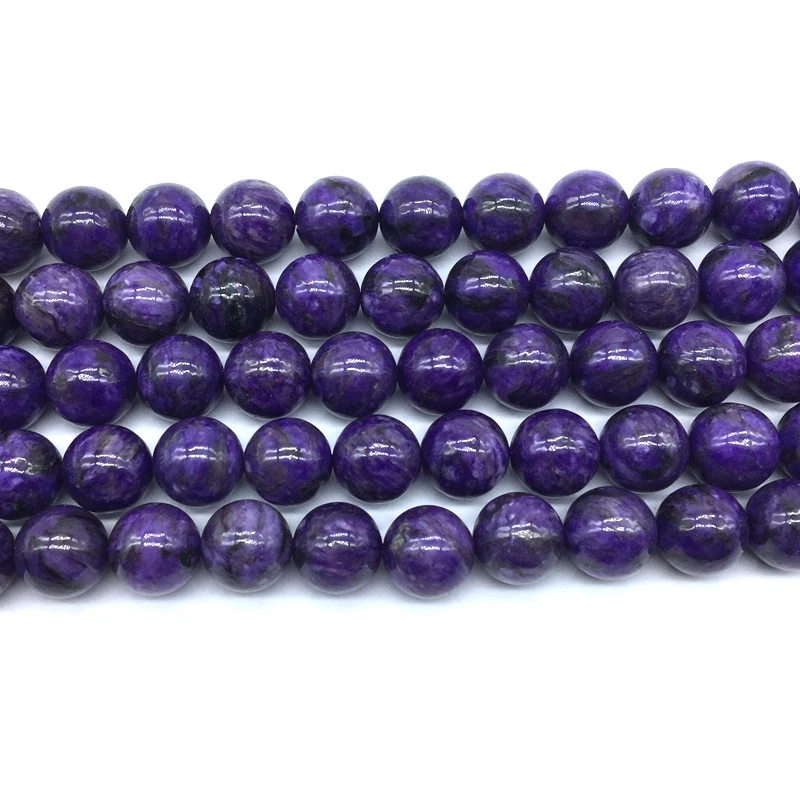 Natural Russian Charoite Stone Round Beads Smooth 6 mm 8 mm 10 mm 12 mm DIY For Making Jewelries Bracelets Color Heated
Natural Russian Charoite Stone Round Beads Smooth 6 mm 8 mm 10 mm 12 mm DIY For Making Jewelries Bracelets Color Heated