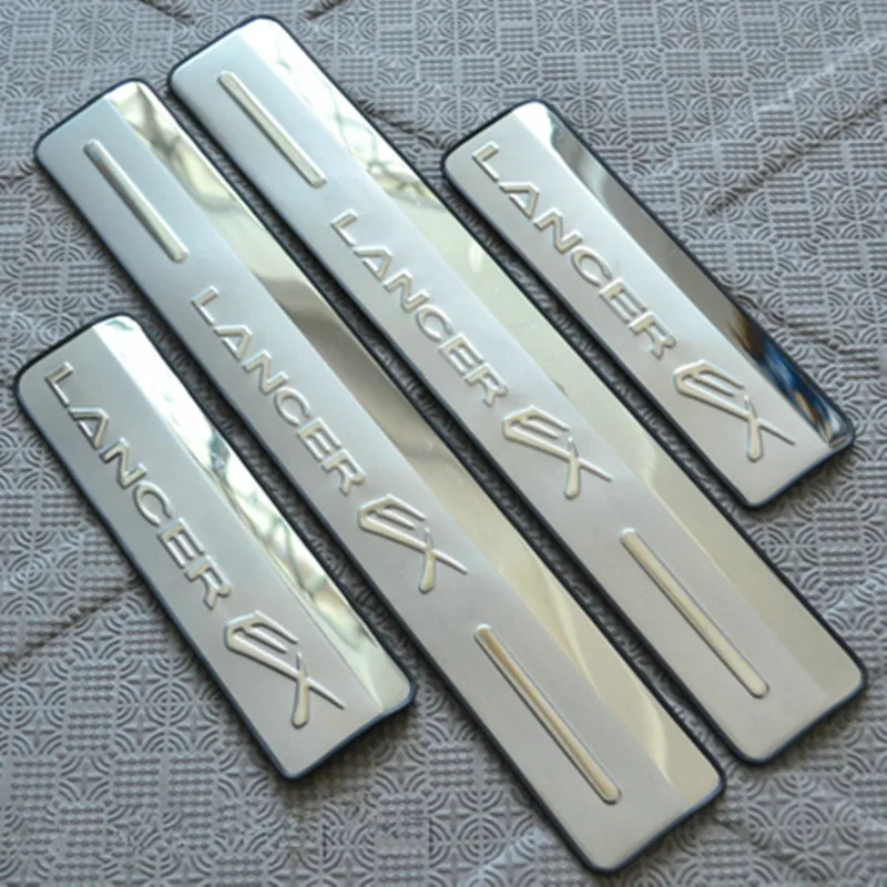 Накладка на порог боковой двери из нержавеющей стали для Mitsubishi Lancer 2008-2013