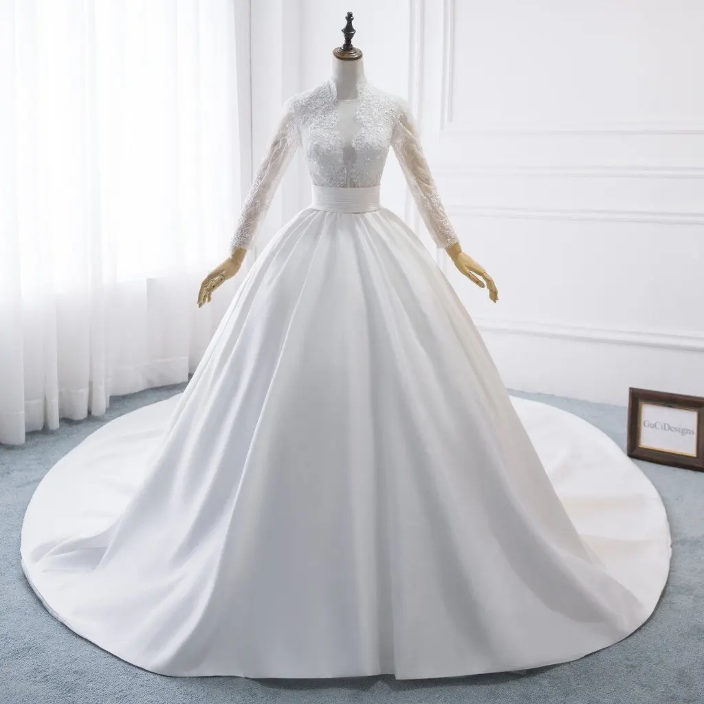 A-line Elegant Princess Wedding Dress 2019 White Ball Long Sleeves Appliques Celebrity Ball Gown with Train vestido De Noiva
A-line Elegant Princess Wedding Dress 2019 White Ball Long Sleeves Appliques Celebrity Ball Gown with Train vestido De Noiva