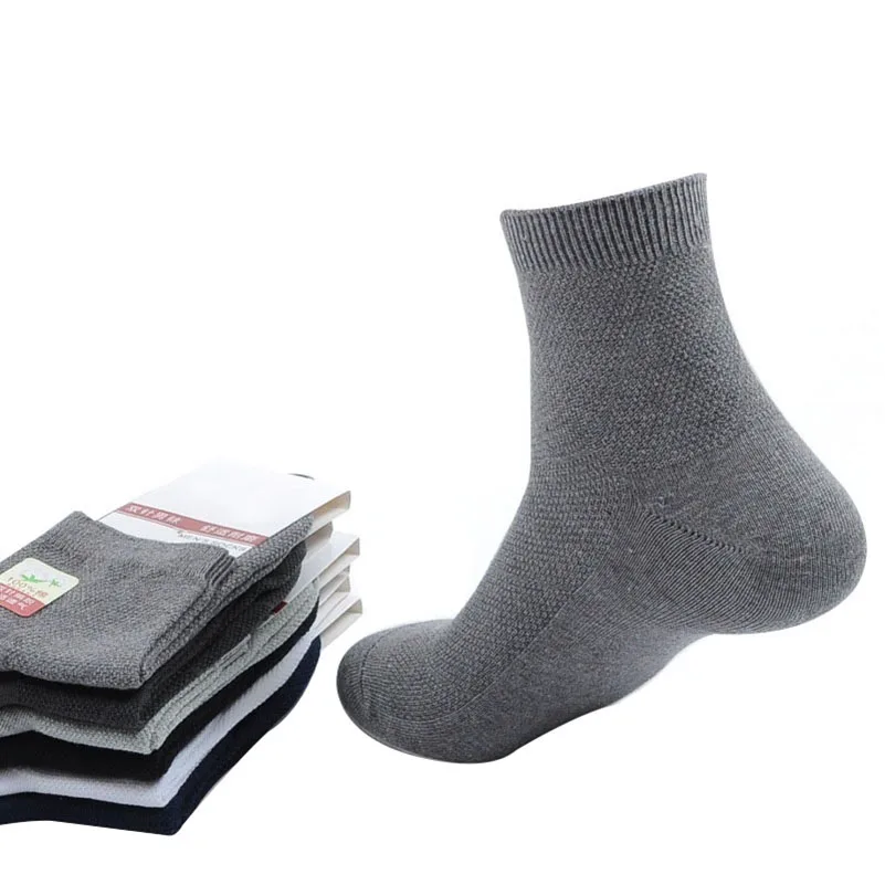 

Носки мужские 6 парт/лот из 76% чесаного хлопка, весна-осень, сетчатые дышащие, деловые, повседневные, классические, черные однотонные носки, Sox