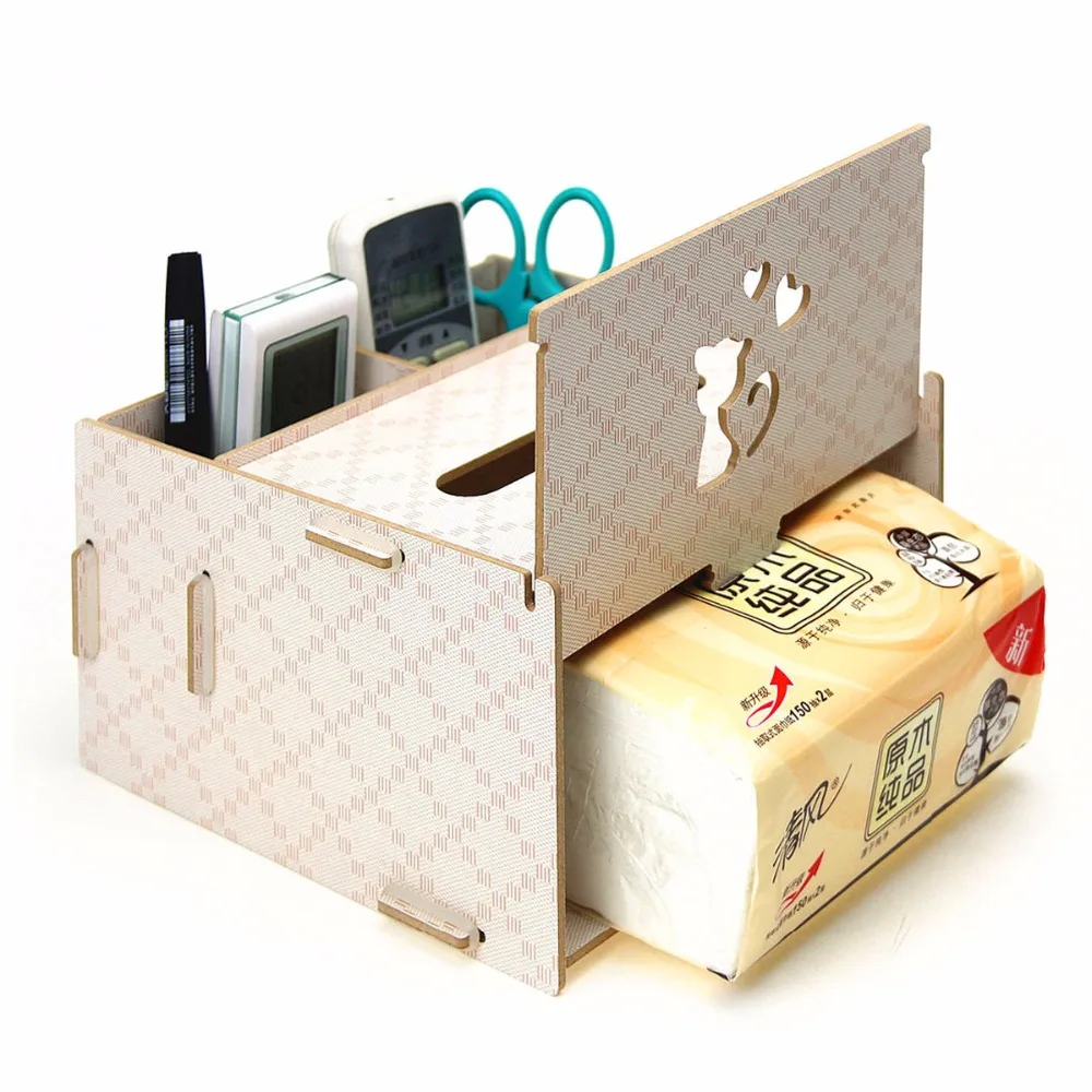 Creative Wood Pluggable Multi-function Remote Control Box Desktop Tissue Box Storage Holder for Pens/Files/Stationary
Creative Wood Pluggable Multi-function Remote Control Box Desktop Tissue Box Storage Holder for Pens/Files/Stationary