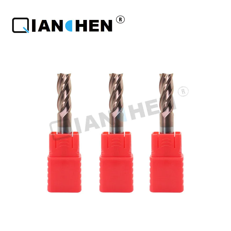 Qian Chen New HRC55 tungsten steel milling cutter, flat end milling cutter,Carbide milling cutter,CNC milling cutter,4 edge
Qian Chen New HRC55 tungsten steel milling cutter, flat end milling cutter,Carbide milling cutter,CNC milling cutter,4 edge
