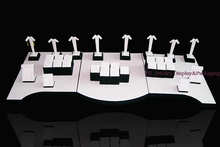 Organizer Mannequin Black and White Velvet Wood Jewelry Display Set Showcase For Earring Necklace Pendant Stand Holder Rack Case
Organizer Mannequin Black and White Velvet Wood Jewelry Display Set Showcase For Earring Necklace Pendant Stand Holder Rack Case