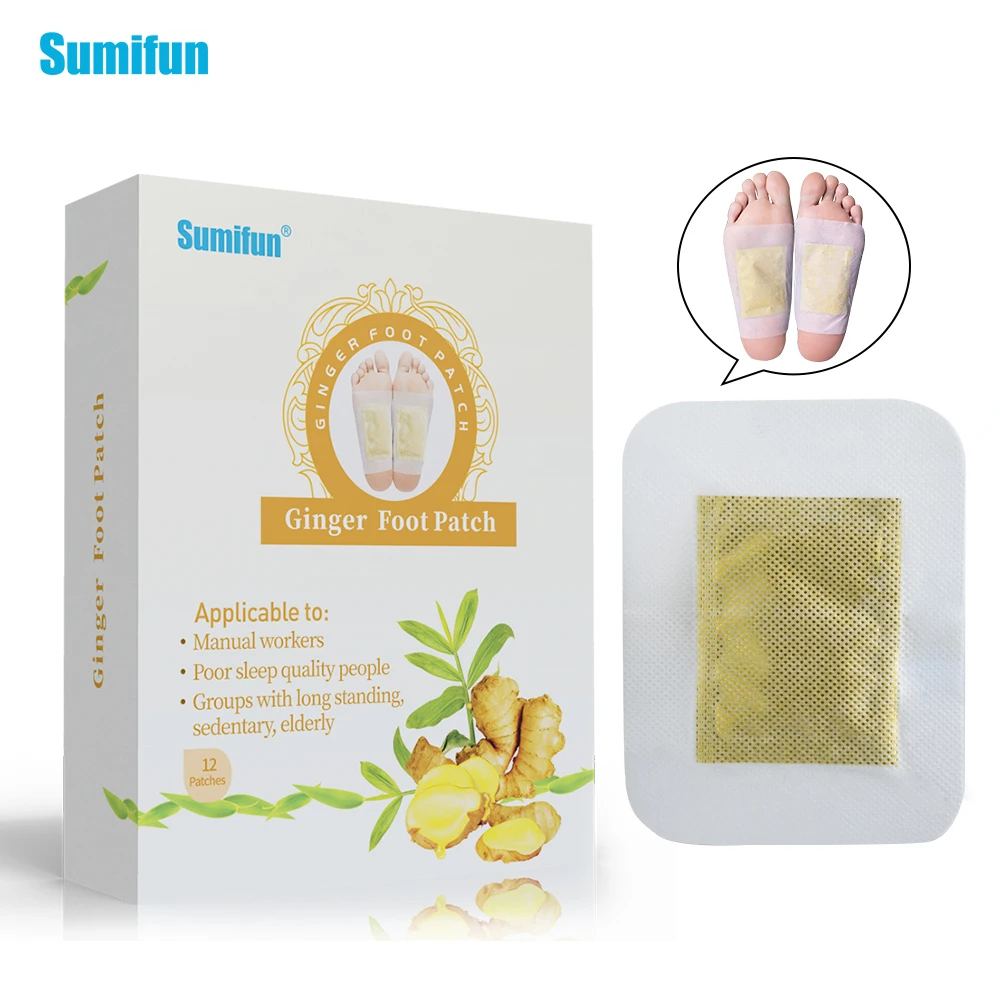 Sumifun 12Pcs/Box Ginger Detox Foot Patch Bamboo Vinegar Pads Improve Sleep Beauty Health Care Slimming Plaster K03001
Sumifun 12Pcs/Box Ginger Detox Foot Patch Bamboo Vinegar Pads Improve Sleep Beauty Health Care Slimming Plaster K03001