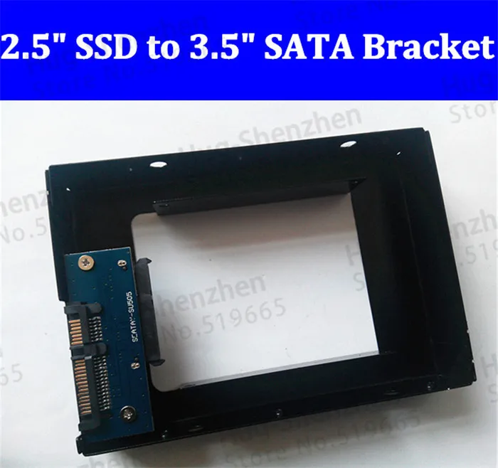 2.5'' SATA HDD/SSD to 3.5'' SATA HDD Transfer Rack Trayless Mobile Rack bracket for Hard Disk Driver Metal Material
2.5'' SATA HDD/SSD to 3.5'' SATA HDD Transfer Rack Trayless Mobile Rack bracket for Hard Disk Driver Metal Material