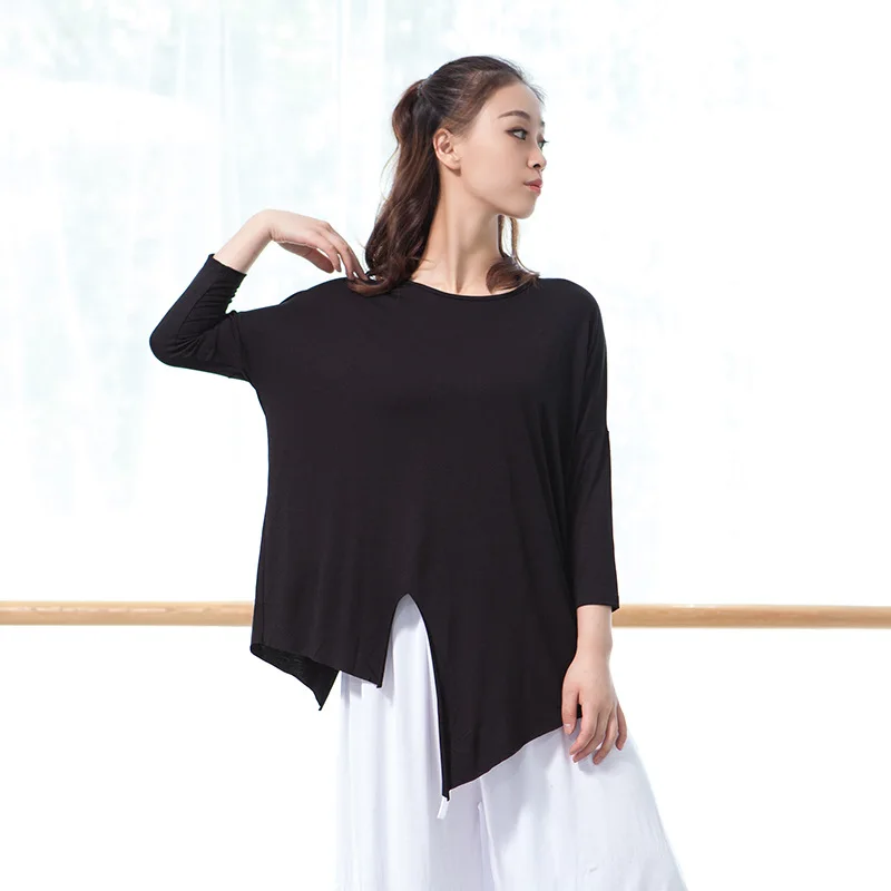 Dance costume modern dance practice clothes men and women jazz Latin ballet performance outfit elegant open fork shirt
Dance costume modern dance practice clothes men and women jazz Latin ballet performance outfit elegant open fork shirt