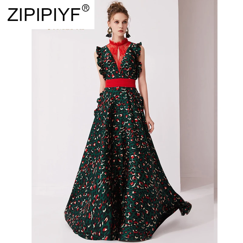 2019 New Lace Stand Collar Patchwork Banquet Dress Women Sleeveless Party Dress Elegant Lady Print Floor-Length Dress C1783
2019 New Lace Stand Collar Patchwork Banquet Dress Women Sleeveless Party Dress Elegant Lady Print Floor-Length Dress C1783