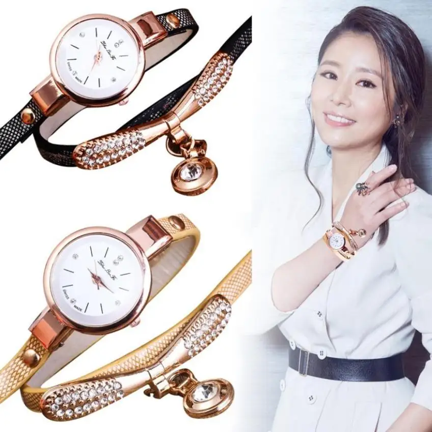 Timezone #401 Women Watches Fashion Casual Bracelet Watch Women Relogio Leather Rhinestone Analog Quartz Watch Clock
Timezone #401 Women Watches Fashion Casual Bracelet Watch Women Relogio Leather Rhinestone Analog Quartz Watch Clock