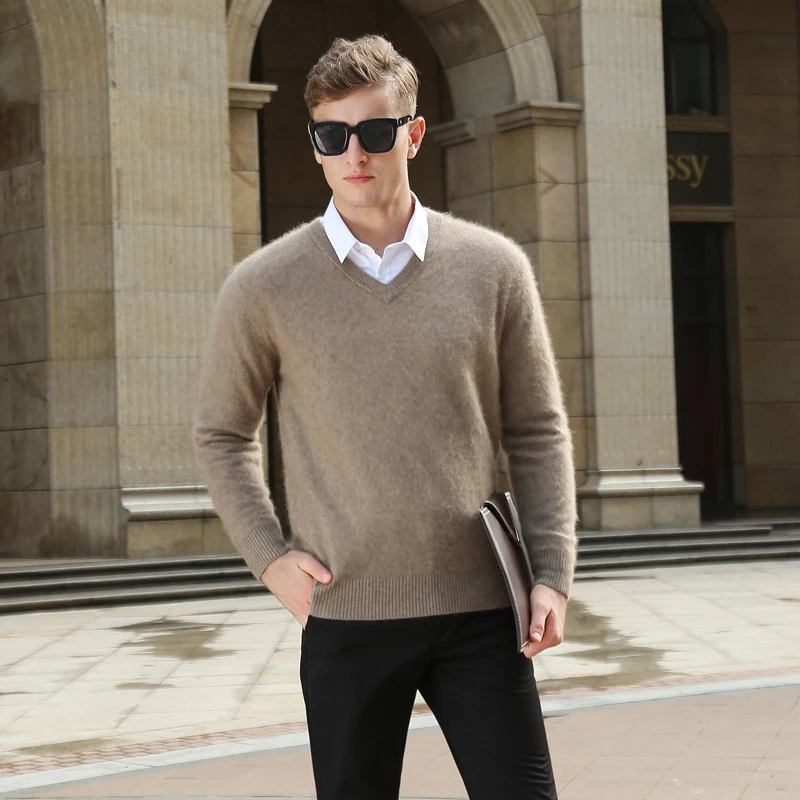 BARESKIY super soft cashmere cashmere soft sweater wool sweater men's pullover spring and winter sweater V-neck pullover
BARESKIY super soft cashmere cashmere soft sweater wool sweater men's pullover spring and winter sweater V-neck pullover