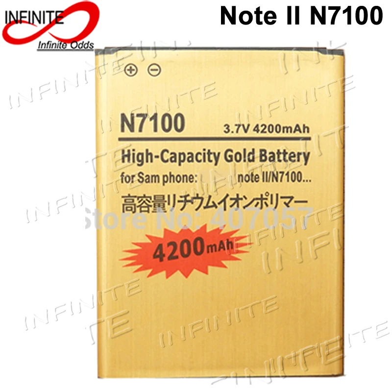 4200mAh Gold Business Battery For Samsung Galaxy Note 2 II GT-N7100 N7100 N7105 N719 Batterij Bateria Accumulator Hight Capacity
4200mAh Gold Business Battery For Samsung Galaxy Note 2 II GT-N7100 N7100 N7105 N719 Batterij Bateria Accumulator Hight Capacity