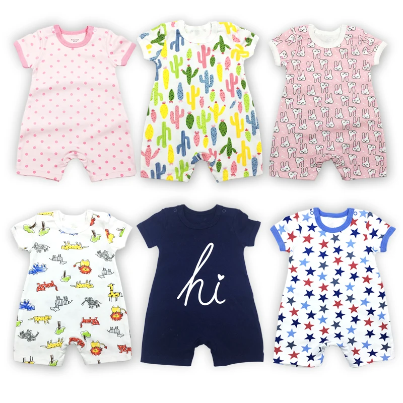 Baby Summer Rompers Short Sleeve 100% Cotton Boy girl Clothes Newborn Boys Romper 6 12 24 m Playsuit suit Infant baby clothing
Baby Summer Rompers Short Sleeve 100% Cotton Boy girl Clothes Newborn Boys Romper 6 12 24 m Playsuit suit Infant baby clothing