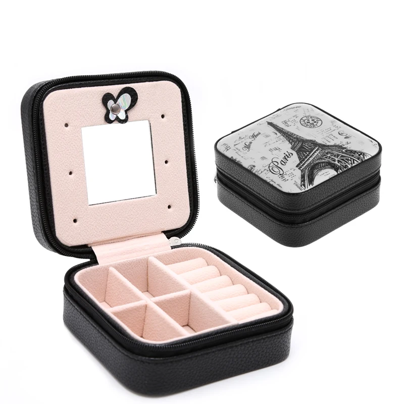 Fashion Cosmetic Leather Jewelry Box Necklace Ring Storage Case Organizer Display for traveling
Fashion Cosmetic Leather Jewelry Box Necklace Ring Storage Case Organizer Display for traveling