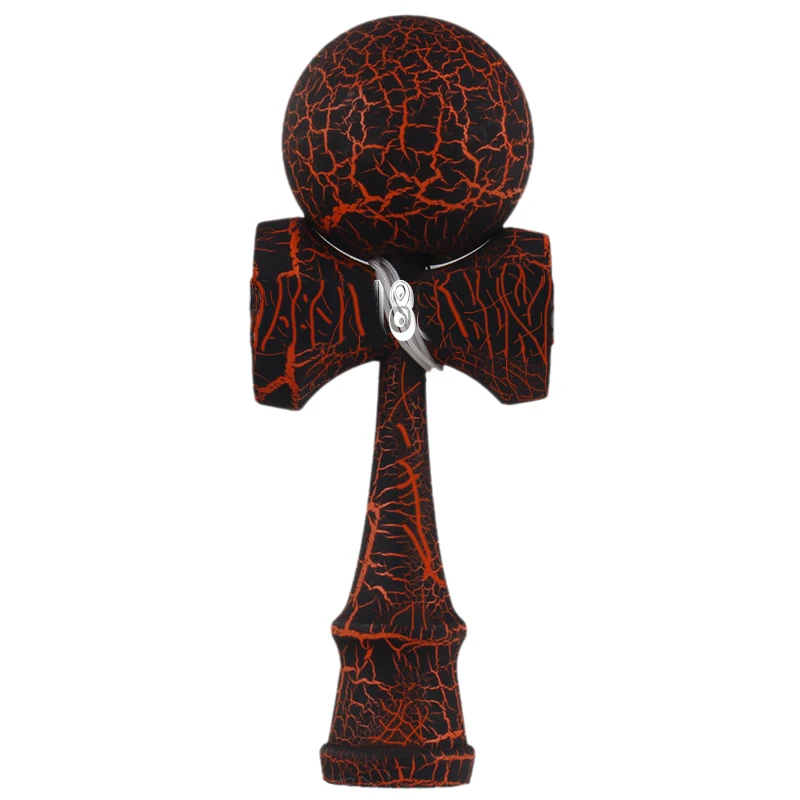 New Full Crackle Wood Kendama Ball Education Traditional Game Toy New|wooden kendama|kendama ballkendama toy |