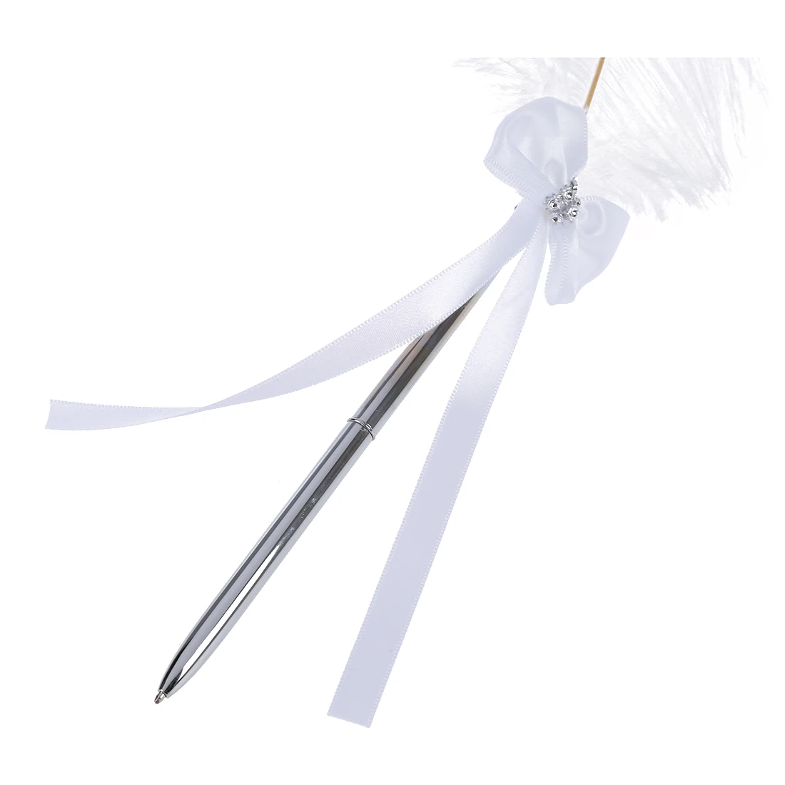 10pack (Bowknot Wedding Signing Pen White Ostrich Feather Pen with Diamante
10pack (Bowknot Wedding Signing Pen White Ostrich Feather Pen with Diamante