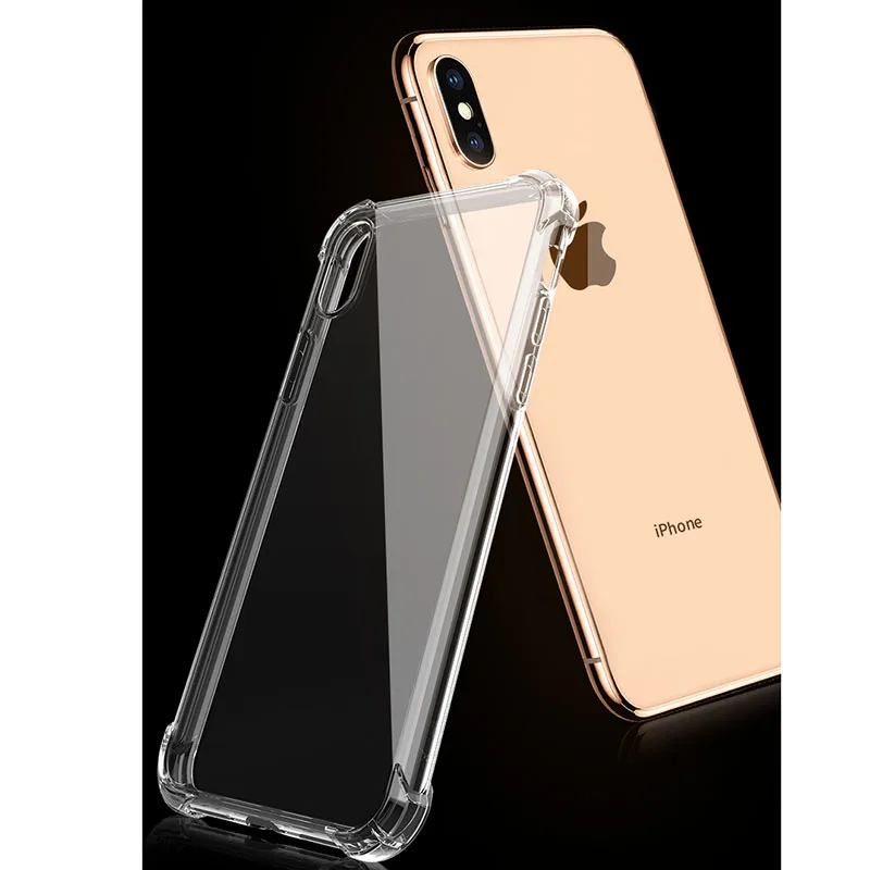 100pcs Fashion Shockproof Bumper Transparent Silicone Phone Case For iPhone X XR XS Max 8 7 6 S Plus Clear protection Back Cover
100pcs Fashion Shockproof Bumper Transparent Silicone Phone Case For iPhone X XR XS Max 8 7 6 S Plus Clear protection Back Cover