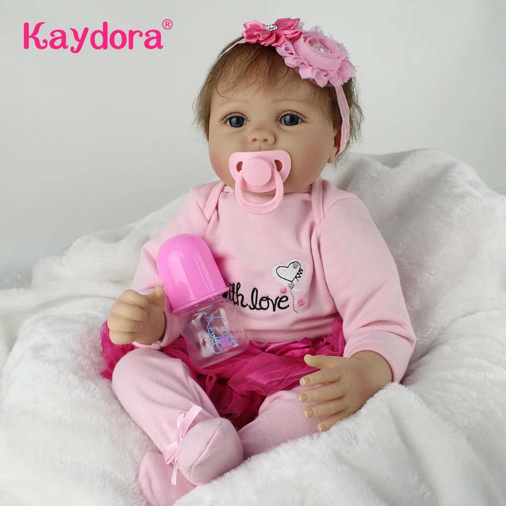 22 inch Handmade reborn doll Silicone vinyl adorable Lifelike lol Baby Bonecas girl bebe doll reborn menina de silicone KAYDORA
22 inch Handmade reborn doll Silicone vinyl adorable Lifelike lol Baby Bonecas girl bebe doll reborn menina de silicone KAYDORA