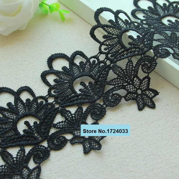 Free Shipping 3meter/lot Black Lace Trim 14cm Beautiful Lace Trimming Water Soluble Z882
Free Shipping 3meter/lot Black Lace Trim 14cm Beautiful Lace Trimming Water Soluble Z882