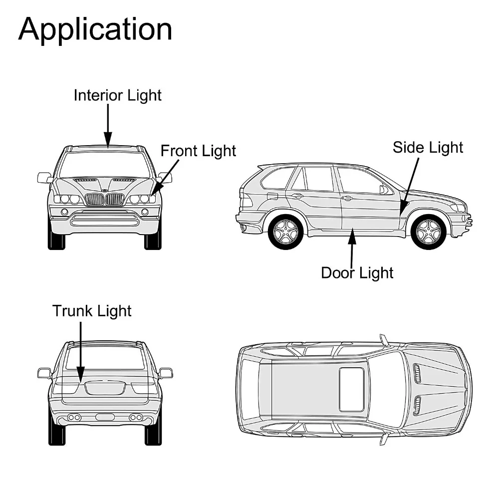 AGLINT 2pcs T10 W5W 194 LED Car Light Bulb CANBUS 7020 3030SMD 168 LED Interior Lighting Dome Reading Door Side White 6000k 12V
AGLINT 2pcs T10 W5W 194 LED Car Light Bulb CANBUS 7020 3030SMD 168 LED Interior Lighting Dome Reading Door Side White 6000k 12V
