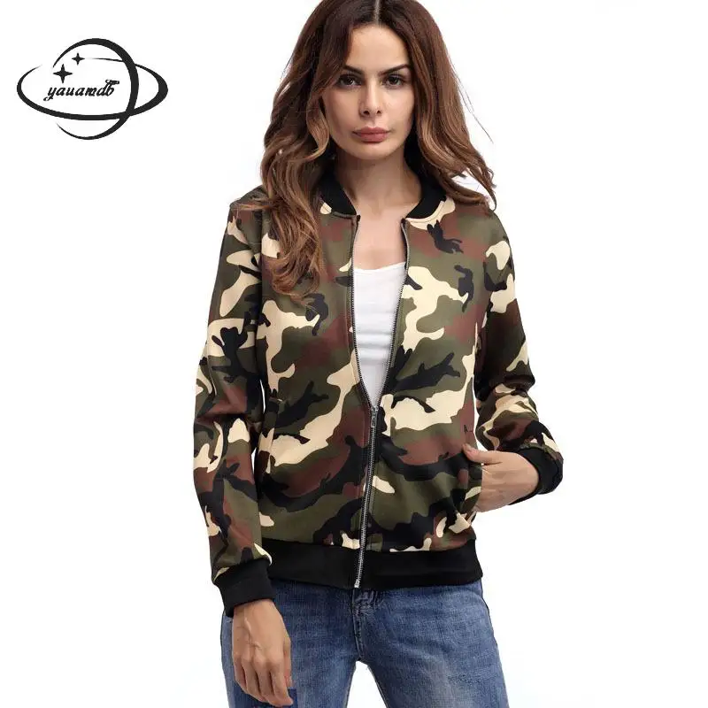 Yauamdb Women Jacket Spring Autumn S-2xl Female Coat Ladies Camouflage Print Zipper Pocket Outwear Casual Fashion Clothes Ly47
Yauamdb Women Jacket Spring Autumn S-2xl Female Coat Ladies Camouflage Print Zipper Pocket Outwear Casual Fashion Clothes Ly47