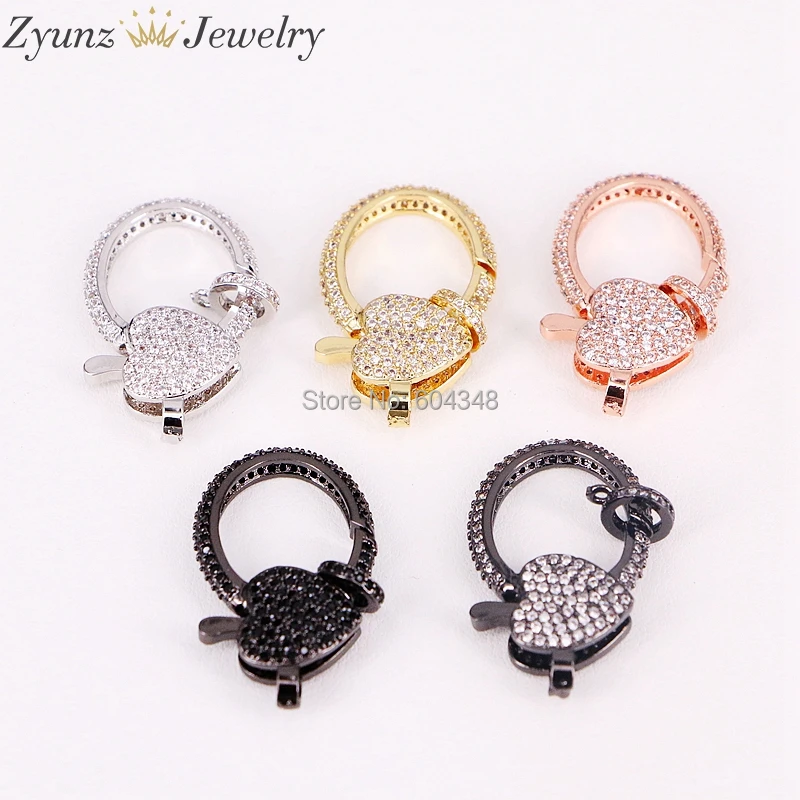 10PCS ZYZ292-8314 New Sparkly CZ Micro Pave Heart Lobster Clasps For Women Fashion Jewelry Findings
10PCS ZYZ292-8314 New Sparkly CZ Micro Pave Heart Lobster Clasps For Women Fashion Jewelry Findings