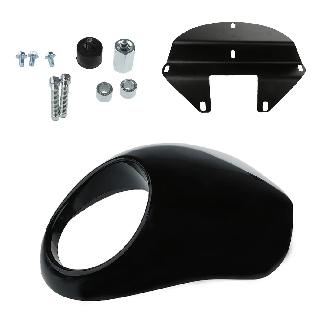 Black Plastic Motorcycle Headlight Front Visor Fairing For Motorcycle Accessories Parts
Black Plastic Motorcycle Headlight Front Visor Fairing For Motorcycle Accessories Parts
