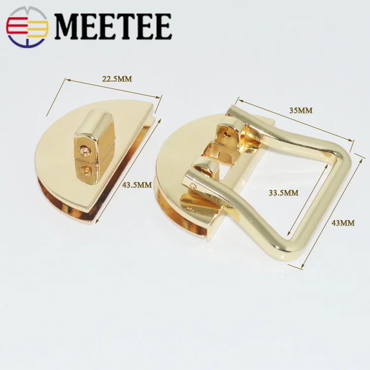2 комплекта Meetee женская сумка металлическая застежка поворотный замок D кольцо