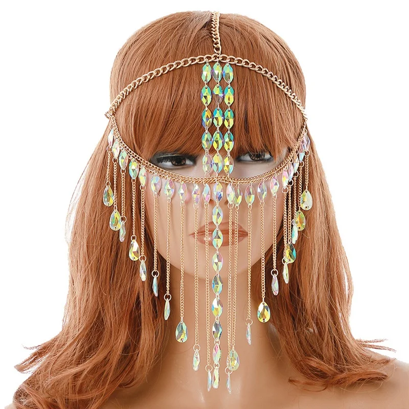 Sexy Women Masquerade Mask Head Face Chain for Ballroom Party Belly Dancing Stage Performance Ladies Body Jewelry
Sexy Women Masquerade Mask Head Face Chain for Ballroom Party Belly Dancing Stage Performance Ladies Body Jewelry
