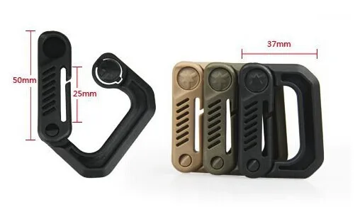 30pcs/Lot tactical buckle type D buckle Black mount fast hanging mountaineering buckle for hunting climbing
30pcs/Lot tactical buckle type D buckle Black mount fast hanging mountaineering buckle for hunting climbing