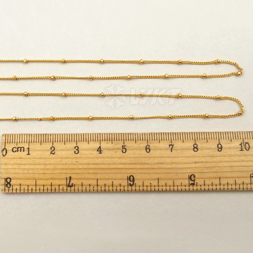 WT-N1062 WKT Wholesale New Arrival Brass Rosary For Necklace Jewelry Stellite Beads Chain Each Size Can Be Available | Украшения и