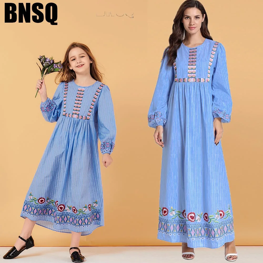 BNSQ KIDDIE платье для родителей и детей, мусульманское Повседневное платье для девочек, синее платье в полоску с длинными рукавами и пышными рук...
BNSQ KIDDIE платье для родителей и детей, мусульманское Повседневное платье для девочек, синее платье в полоску с длинными рукавами и пышными рук...