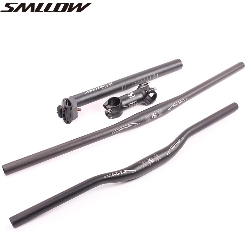 SMLLOW Mountain AM mountain bike aluminum alloy Flat Riser Handlebar /stem /seatpost 31.6mm
SMLLOW Mountain AM mountain bike aluminum alloy Flat Riser Handlebar /stem /seatpost 31.6mm