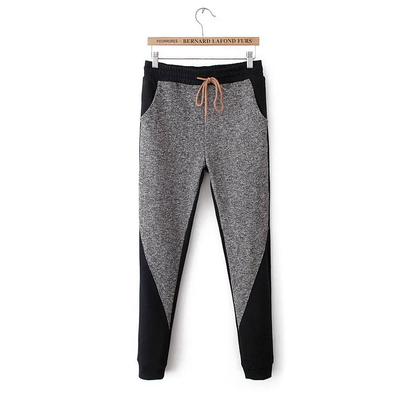 2015 Winter New European style was thin mixed colors elastic waist pants feet casual harem | Бытовая техника